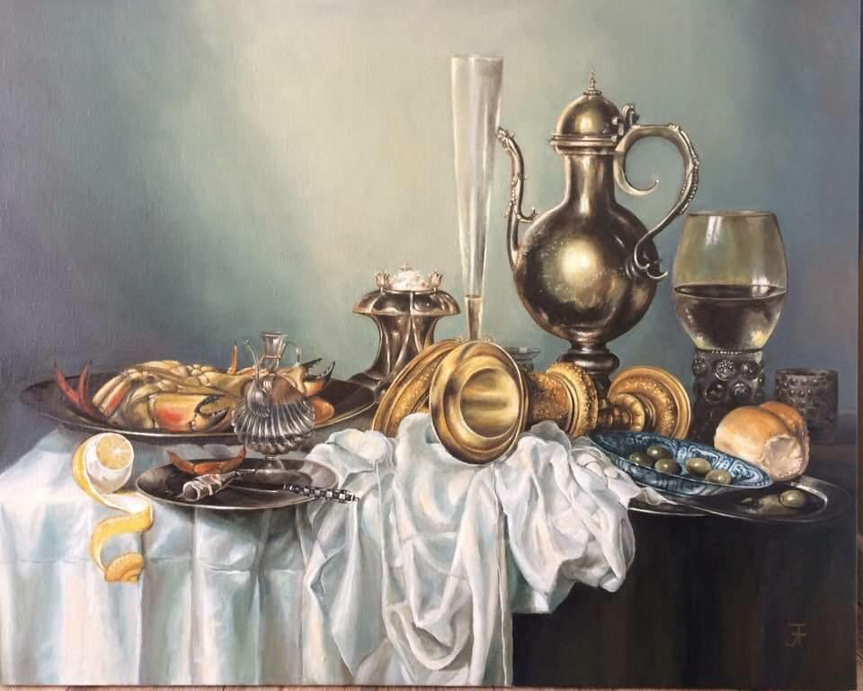 La nature morte (copie de Willem Claesz Heda)